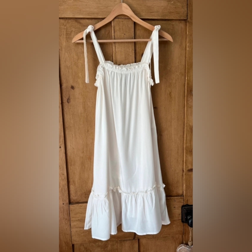 Pieces White Summer Dress